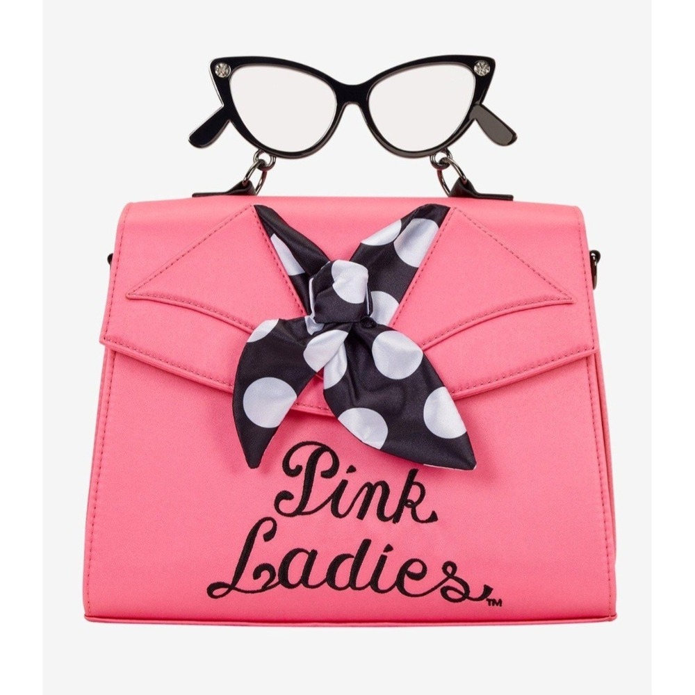 NWT Loungefly‎ Grease Movie Pink Ladies Jacket Retro 80s Figural Crossbody Bag